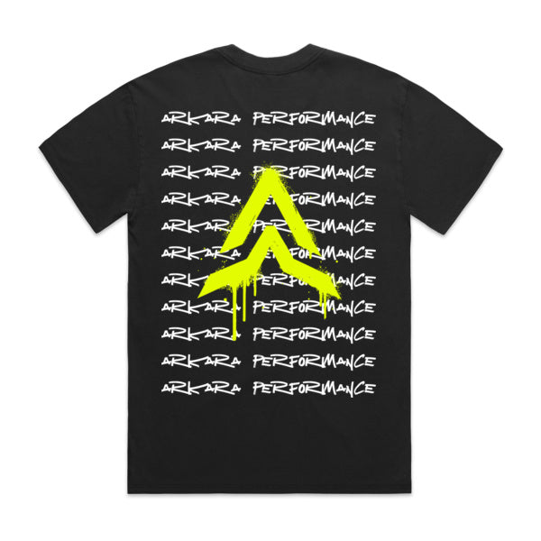 ARKARA PERFORMANCE VOLT TAG HEAVY FADED TEE