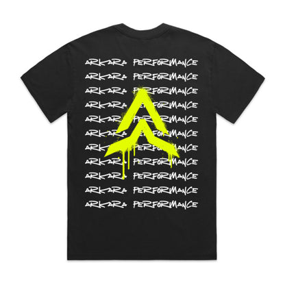 ARKARA PERFORMANCE VOLT TAG HEAVY FADED TEE