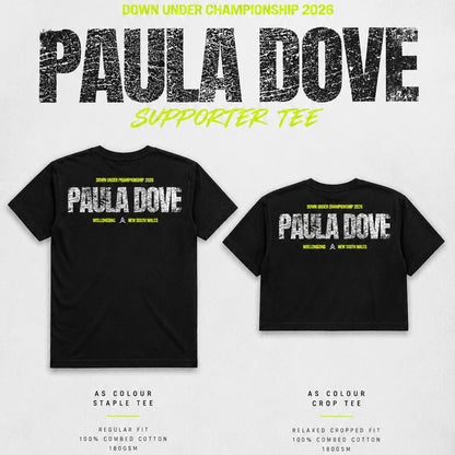 PAULA DOVE Down Under Championship Supporter Tee's